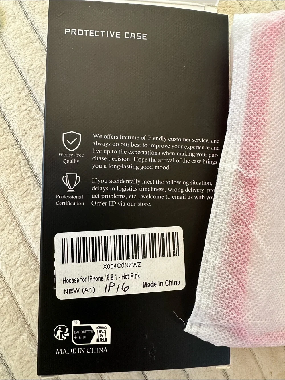 PRO CASE  Pink  Protective Case W/Ring Holder for iPhone 16 Pro